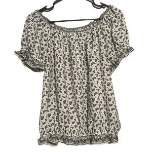 Max Studio floral print short sleeve